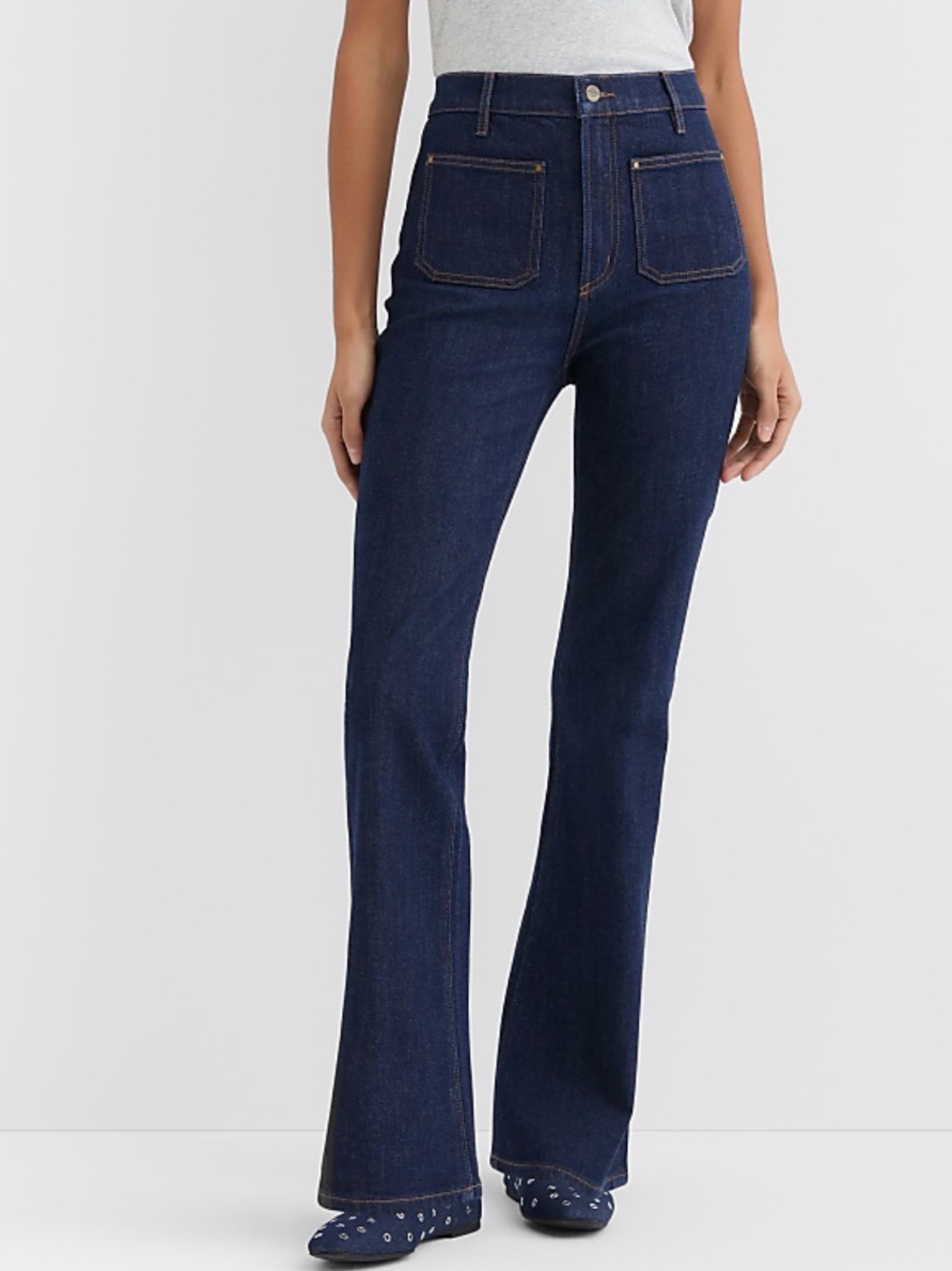 LOFT High-Rise Flare Jeans